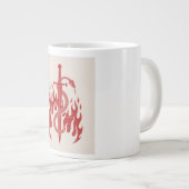 Grande Tasse Impression d'art Risographe Serpent et Épée | Flam (Devant droit)