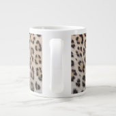 Grande Tasse Impression de fourrure élégante de léopard guépard (Dos)