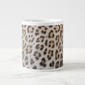 Grande Tasse Impression de fourrure élégante de léopard guépard (Devant)