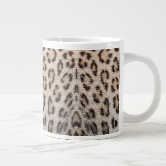 Grande Tasse Impression de fourrure élégante de léopard guépard (Droite)