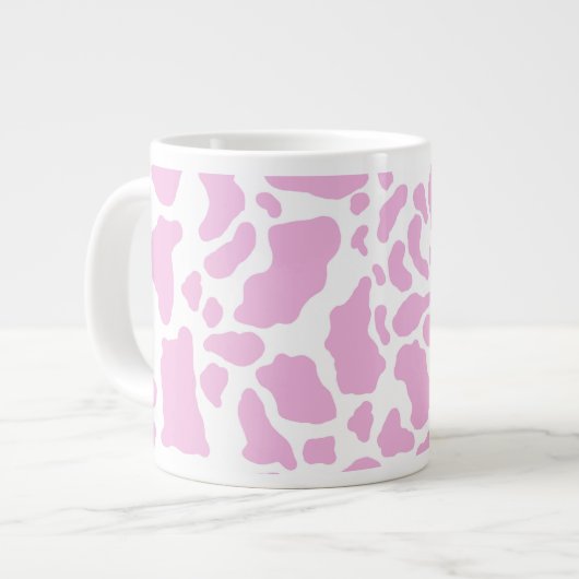 Grande Tasse Impression de vache rose (Devant gauche)