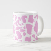 Grande Tasse Impression de vache rose (Devant droit)