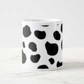 Grande Tasse Impression De Vache, Spots De Vache, Noir Et Blanc (Devant)