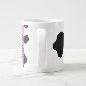 Grande Tasse Impression De Vache, Spots De Vache, Noir Et Blanc (Dos)