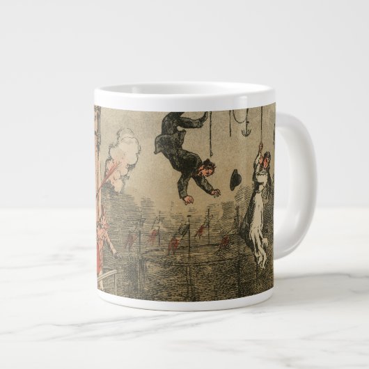 Grande Tasse Impression Humoristique D'Un Interprète Théâtral (Devant droit)