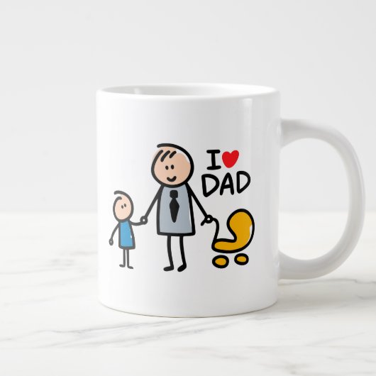Grande Tasse Impression Love Daddy (Droite)
