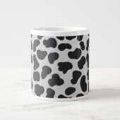 Grande Tasse Impression noire et blanche dalmate (Devant)