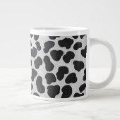 Grande Tasse Impression noire et blanche dalmate (Droite)