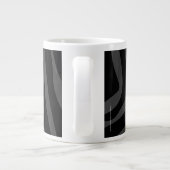 Grande Tasse Impression noire et grise Zebra (Dos)