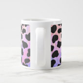 Grande Tasse Impression noire et rose dalmate (Dos)