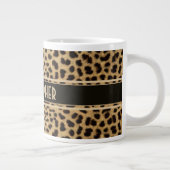 Grande Tasse Impression personnalisée de la peau léopard (Droite)