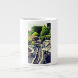 Grande Tasse Impression photographique de gare ferroviaire vint