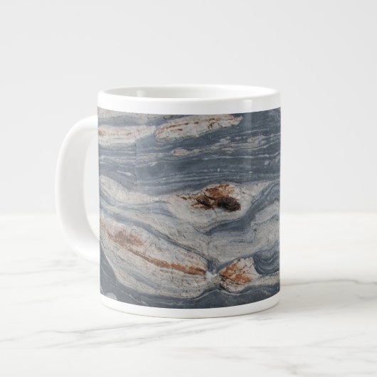 Grande Tasse Impression Rock Boudinage en calcaire (Devant gauche)