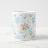 Grande Tasse Impression sans couture de papillon élégant (Devant)