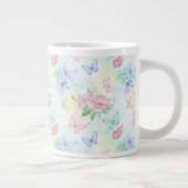 Grande Tasse Impression sans couture de papillon élégant (Droite)