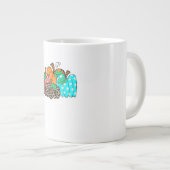 Grande Tasse Imprimé graphique de léopard de citrouille pour fe (Devant droit)