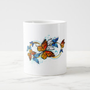 Grande Tasse Infini de papillons monarques