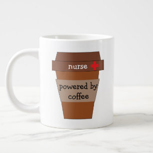 Grande Tasse Infirmière Alimentée Par Café