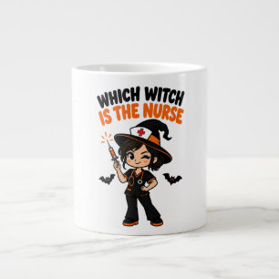 Grande Tasse Infirmière mignonne et effrayante d'Halloween & te