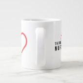 Grande Tasse Infirmières Mercis| Coeur rouge (Dos)