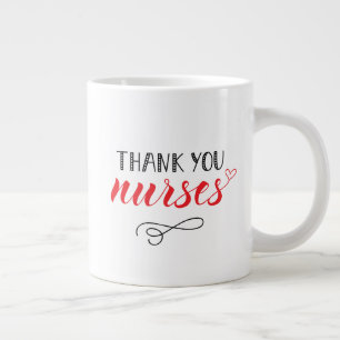 Grande Tasse Infirmières Mercis Police de fusion