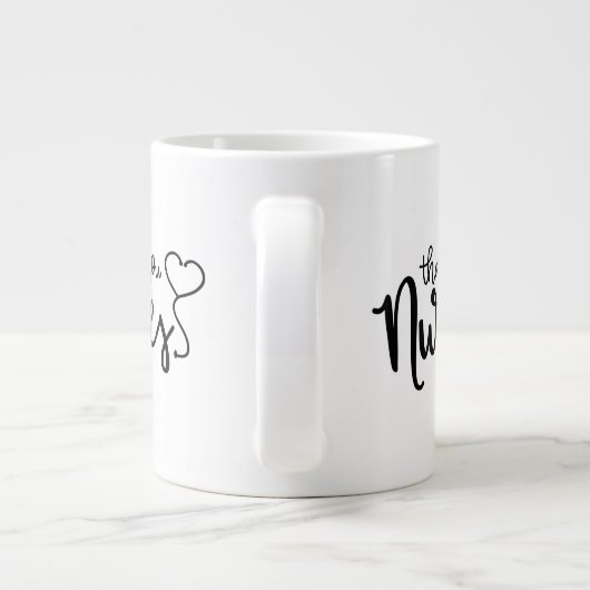 Grande Tasse Infirmières Mercis| Script soigné (Dos)