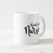 Grande Tasse Infirmières Mercis| Script soigné (Devant droit)