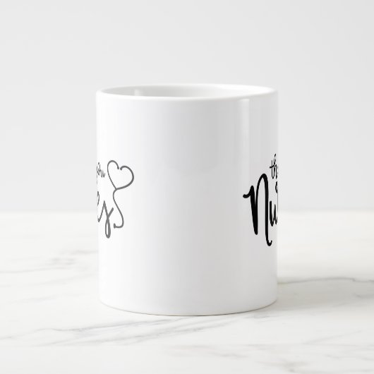 Grande Tasse Infirmières Mercis| Script soigné (Devant)