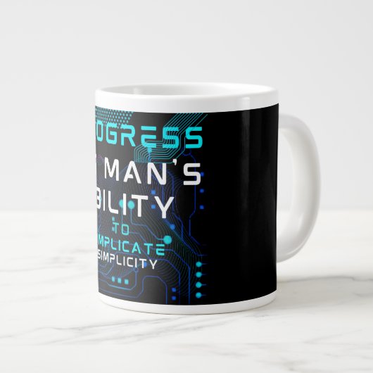 Grande Tasse Information Technology Tech Technical Support Gift (Devant droit)