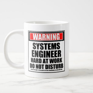 Grande Tasse Ingénieur des systèmes d'avertissement au travail