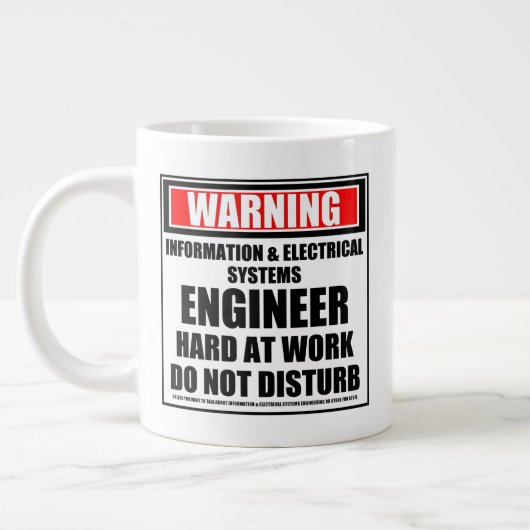 Grande Tasse Ingénieur des systèmes d'information et d'électric (Gauche)