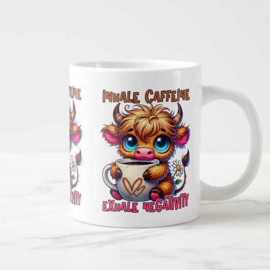 Grande Tasse Inhale Caffeine Exhale Negativity (Droite)