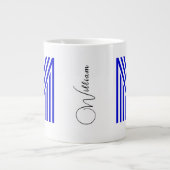 Grande Tasse Initiale et nom personnalisés en monogramme | Gran (Devant)