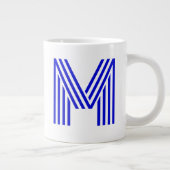 Grande Tasse Initiale et nom personnalisés en monogramme | Gran (Droite)