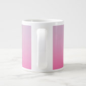 Grande Tasse Initiales de chevauchement modernes 2 | Ombre rose (Dos)