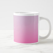 Grande Tasse Initiales de chevauchement modernes 2 | Ombre rose (Droite)