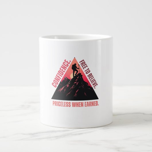 Grande Tasse Inspiration de la boue de café de confiance (Devant)