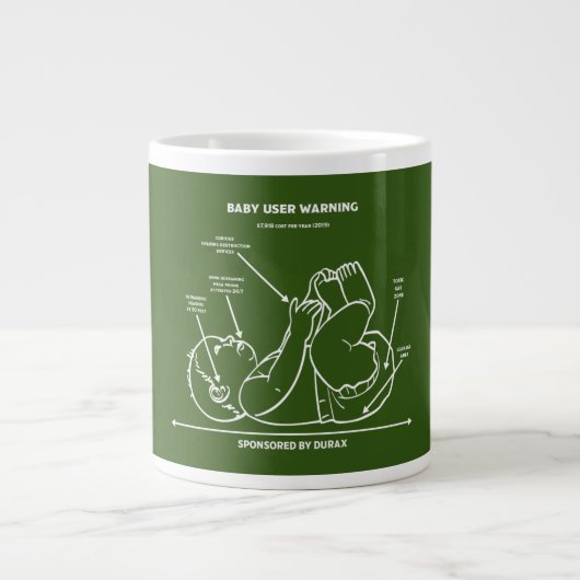 Grande Tasse Instruction pour nouveau père amusant Instructions (Devant)