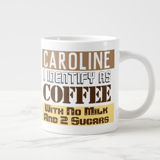 Grande Tasse Instructions pour le thé ou le café avec nom (Droite)