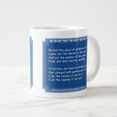 Grande Tasse Invictus par William Ernest Henley (Devant droit)