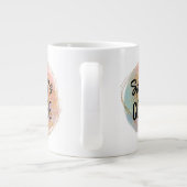 Grande Tasse Iridescent Abstract Glitter With Name (Dos)