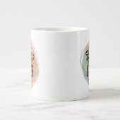 Grande Tasse Iridescent Abstract Glitter With Name (Devant)