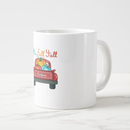 Grande Tasse It’s Fall Y’all Pumpkin Red (Devant droit)