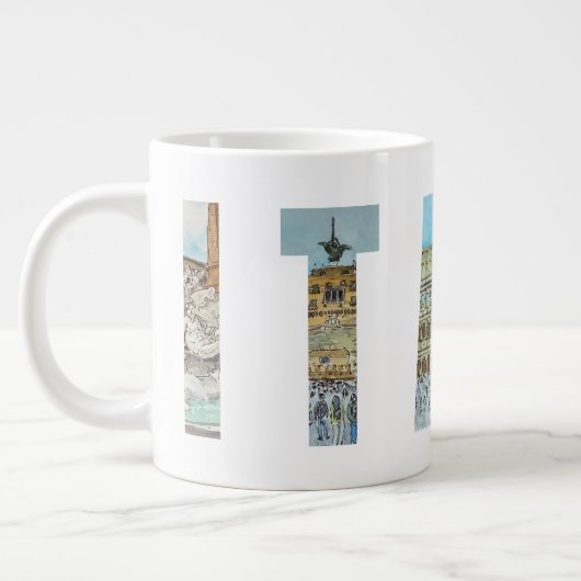 Grande Tasse Italie lieux de voyage (Gauche)