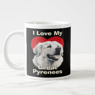 Grande Tasse J'adore mon chien des Pyrénées