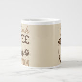 Grande Tasse J'ai bu du café pour ta confiture de protection (Devant)