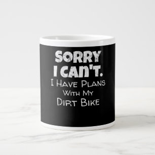 Grande Tasse J'Ai Des Plans Avec Mon Dirt Vélo Cadeau