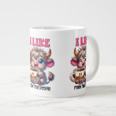 Grande Tasse J'aime le café plus que les gens  (Devant droit)