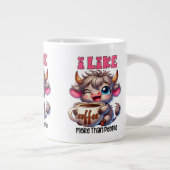 Grande Tasse J'aime le café plus que les gens  (Droite)