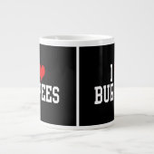 Grande Tasse J'aime les brûlures, la forme (Devant)